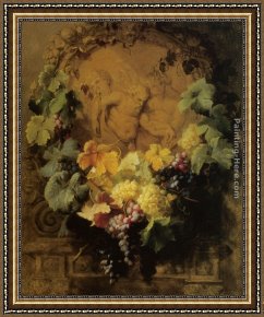 Bacchus And Ariadne Framed Paintings - In Honor of Bacchus by Jean-Baptiste Robie