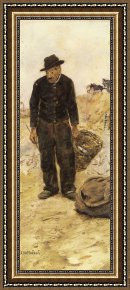 Raffaelli Framed Paintings - Le Chiffonnier by Jean Francois Raffaelli