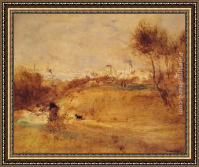 Raffaelli Framed Paintings - The Afternoon Walk by Jean Francois Raffaelli