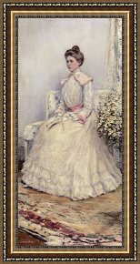 Raffaelli Framed Paintings - The Wedding Portrait by Jean Francois Raffaelli