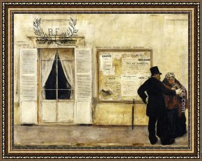 Raffaelli Framed Paintings - Wedding Invitations by Jean Francois Raffaelli