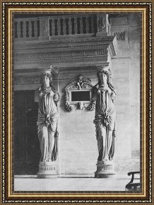 Goujon Framed Paintings - Caryatides by Jean Goujon