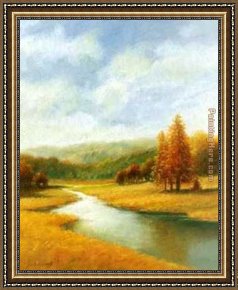 Approaching Autumn I Framed Paintings - Autumn by Jean-Leon Gerome