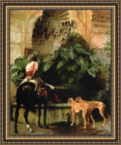 Departure to The Hunt Framed Paintings - Home from the Hunt by Jean-Leon Gerome