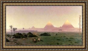 Farewell Kiss Framed Paintings - The First Kiss of Sunlight by Jean-Leon Gerome
