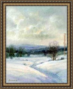 Early Winter in The Sierra Nevada Framed Paintings - Winter by Jean-Leon Gerome