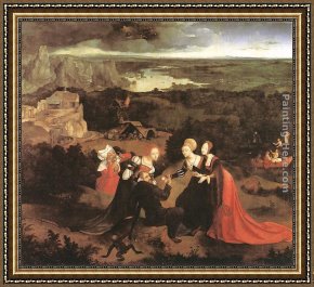 The Temptation of St. Anthony Framed Paintings - Temptation of St Anthony by Joachim Patenier