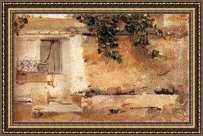 Bastida Framed Paintings - Alqueria Valenciana by Joaquin Sorolla y Bastida