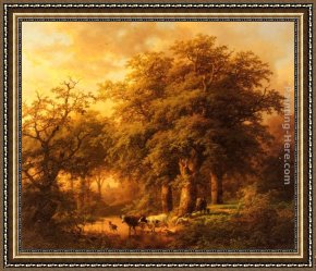 Summer Framed Paintings - Summer by Johann Bernard Klombeck