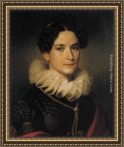 The Denying of Peter Framed Paintings - Maria Angelica Richter von Binnenthal by Johann Peter Krafft