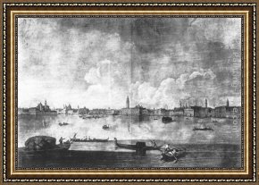 View of The Bacino Di San Marco Framed Paintings - The Bacino di San Marco by Johann Richter