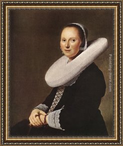 Cornelisz Framed Paintings - Portrait of a Woman by Johannes Cornelisz. Verspronck