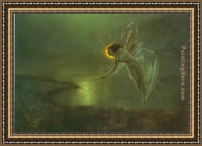 Spirits at Play II Framed Paintings - Spirit of the Night by John Atkinson Grimshaw