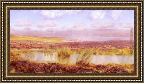 A View of The Forum Framed Paintings - A View Of Whitby From The Moors by John Brett