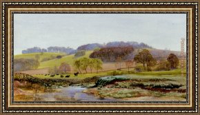 Springtime Framed Paintings - Springtime Near Morden by John Brett