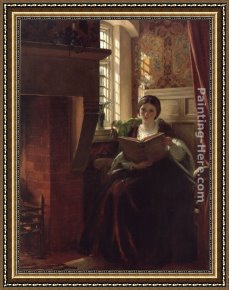 Pleasant Company Framed Paintings - A Pleasant Corner by John Callcott Horsley