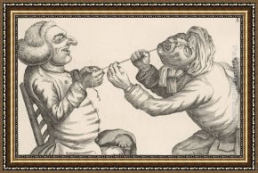 Pulling a Tooth Framed Paintings - Drawing a Tooth with the Help of a Length of String by John Collier