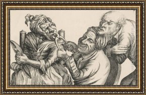 Pulling a Tooth Framed Paintings - Drawing a Tooth with the Help of Pincers by John Collier