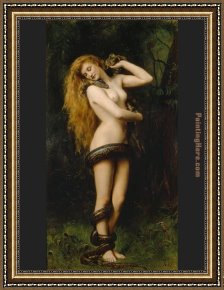 John Murray Framed Paintings - Lilith by John Collier