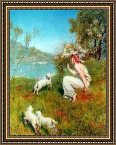 Spring Framed Paintings - Spring by John Collier