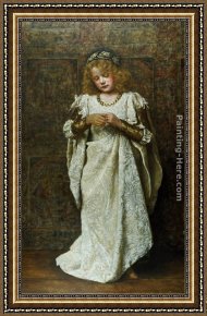Child Framed Paintings - The Child Bride by John Collier
