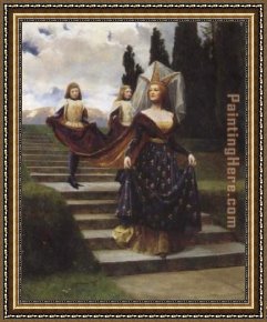 Lady in Her Boudoir Framed Paintings - The Grand Lady by John Collier