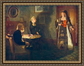 The Daughters of Judah in Babylon Framed Paintings - The Prodigal Daughter by John Collier