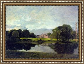 Malvern Hall Framed Paintings - Malvern Hall by John Constable