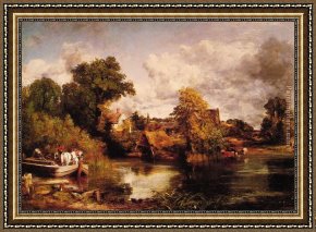 The White Rose Framed Paintings - The White Horse by John Constable