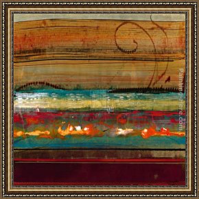 Egyptian Recruits Crossing The Desert Framed Paintings - Desert Melody III by John Douglas