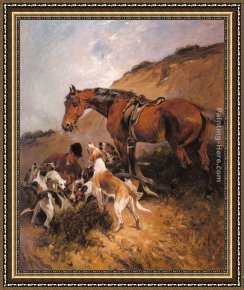 Gone to Ground Framed Paintings - Gone To Ground by John Emms