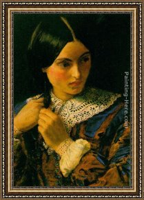 Everett's Framed Paintings - A Beauty by John Everett Millais