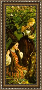 Everett's Framed Paintings - Apple Blossoms Spring detail III by John Everett Millais