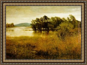 Everett's Framed Paintings - Chill October by John Everett Millais