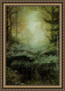 Everett's Framed Paintings - Dew-Drenched Furze by John Everett Millais