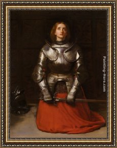 Everett's Framed Paintings - Joan of Arc by John Everett Millais