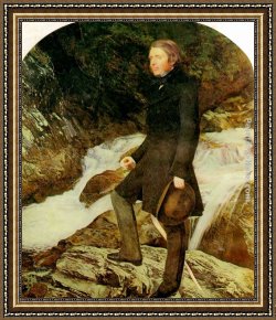Everett's Framed Paintings - John Ruskin by John Everett Millais
