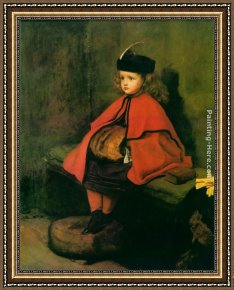 Everett's Framed Paintings - My First Sermon by John Everett Millais