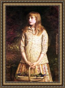 Everett's Framed Paintings - Sweetest eyes were ever seen by John Everett Millais