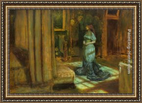 Everett's Framed Paintings - The Eve of St. Agnes by John Everett Millais