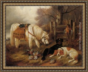 Sports Framed Paintings - At The End of a Days Sport by John Gifford
