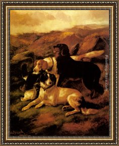 The Day's Bag Framed Paintings - The Day's Bag by John Gifford