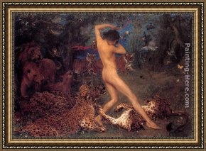 Swan Framed Paintings - Orpheus by John Macallan Swan