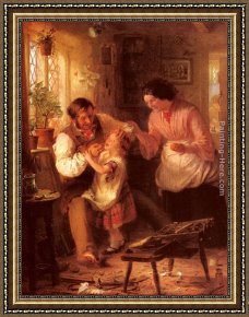 Pulling a Tooth Framed Paintings - Pulling A Tooth by John Morgan