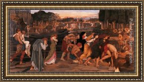 Stanhope Framed Paintings - The Waters of Lethe by the PLains of Elysium by John Roddam Spencer Stanhope