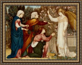Stanhope Framed Paintings - Why seek ye the living among the dread St Luke, Chapter XIV, verse 5 by John Roddam Spencer Stanhope