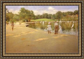 Early Sunday Morning Framed Paintings - A Morning Walk by John Singer Sargent