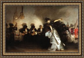 John Murray Framed Paintings - El Jaleo by John Singer Sargent