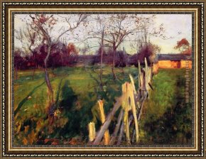 Field I Framed Paintings - Home Fields by John Singer Sargent