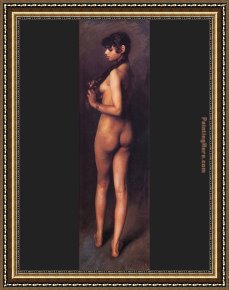 John Murray Framed Paintings - Nude Egyptian Girl by John Singer Sargent